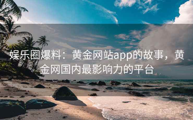 娱乐圈爆料：黄金网站app的故事，黄金网国内最影响力的平台